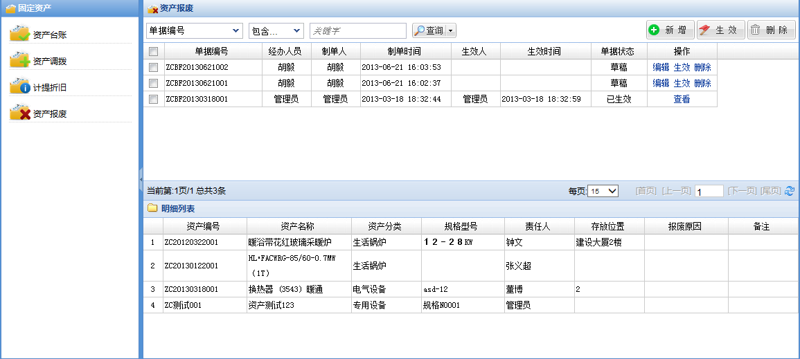 资产报废